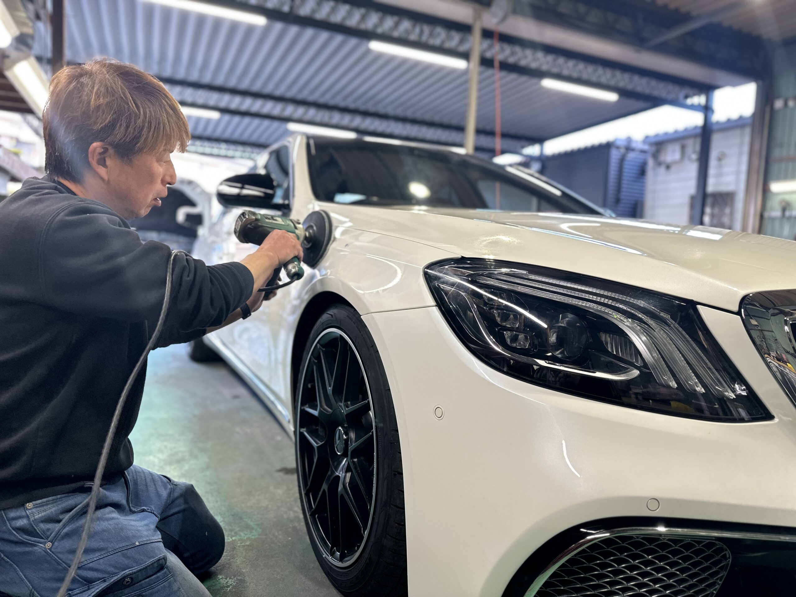 メルセデスベンツ W222 ガラスコーティング | ユーロハーツ｜春日井市
