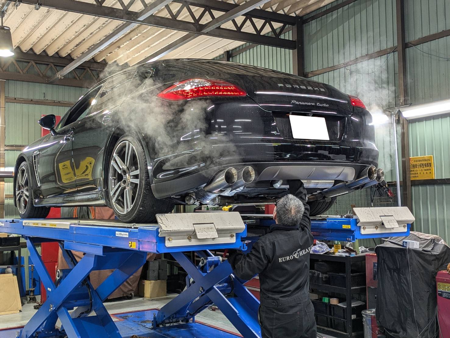 ポルシェ パナメーラ 可変マフラー故障 | ユーロハーツ｜春日井市の