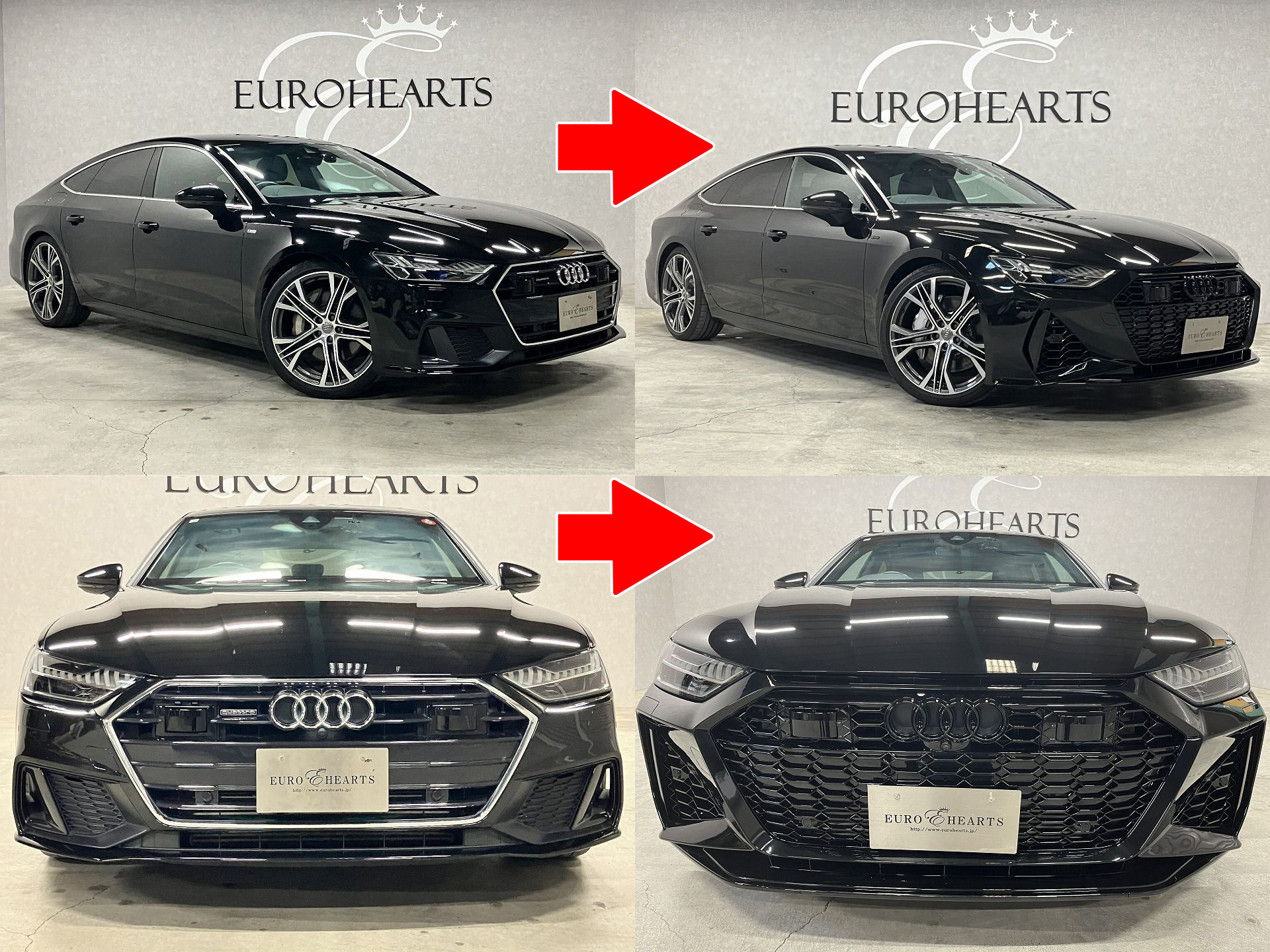 アウディ A7をRS7仕様にカスタム！ | ユーロハーツ｜春日井市の輸入車 