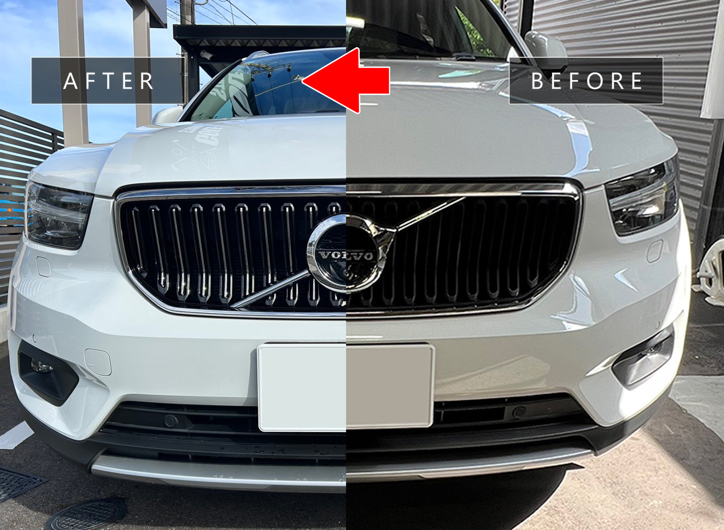 ボルボ XC40 グリル交換 | ユーロハーツ｜春日井市の輸入車販売